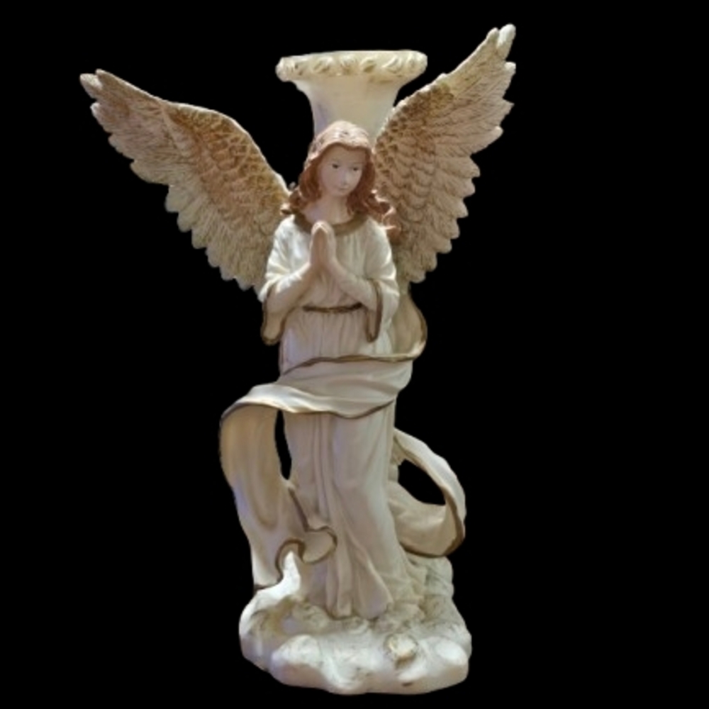 Recovered Bowring Elegant Angel Candle Holder